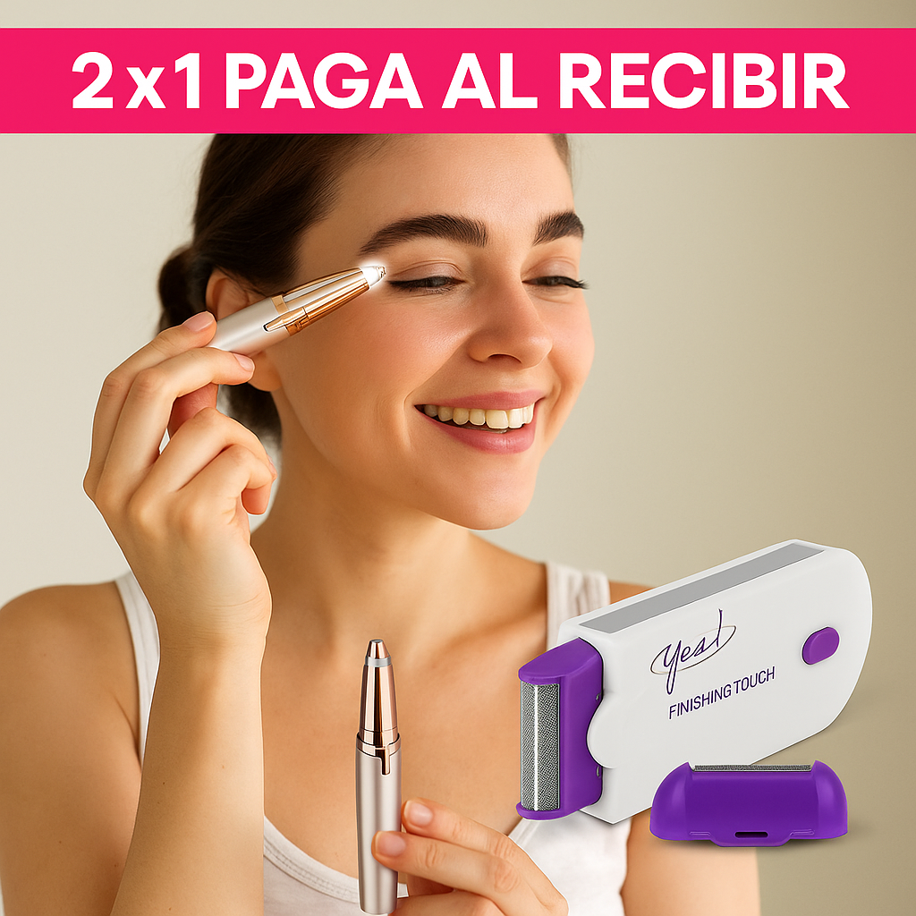 2x1 depiladora corporal + depiladora cejas