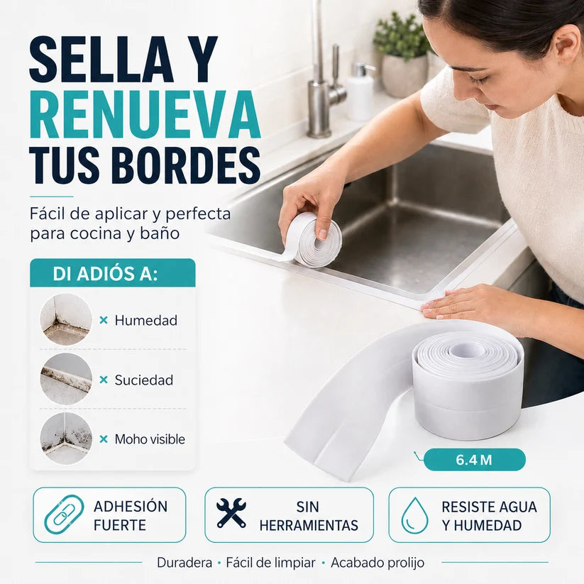 ¿Cansado de limpiar esos bordes dañados y que siempre vuelvan a verse sucios?