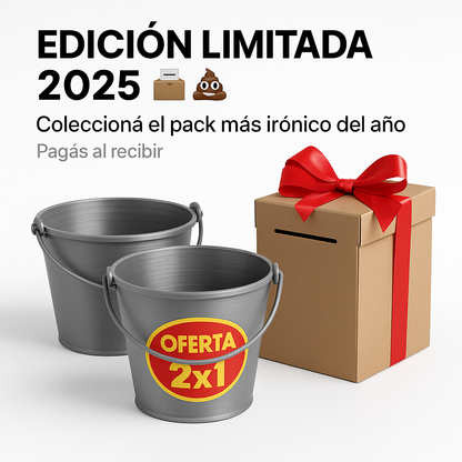 Combo Elecciones 2025: 2x1 Baldes + Urna de regalo 🗳️💩