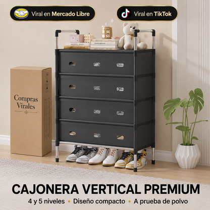 Zapatero Organizador Vertical Premium™ | 5 Niveles