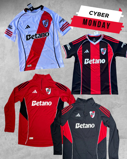3X1 CAMISETAS RIVER TITULAR + SUPLENTE + BUZO DE REGALO