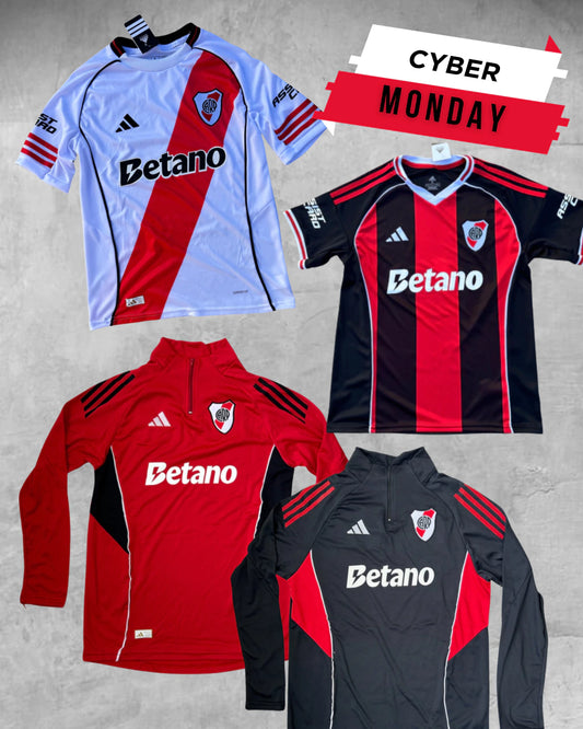 3X1 CAMISETAS RIVER TITULAR + SUPLENTE + BUZO DE REGALO