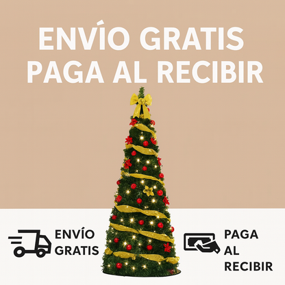 ARBOL DE NAVIDAD PLEGABLE 1.50MTS