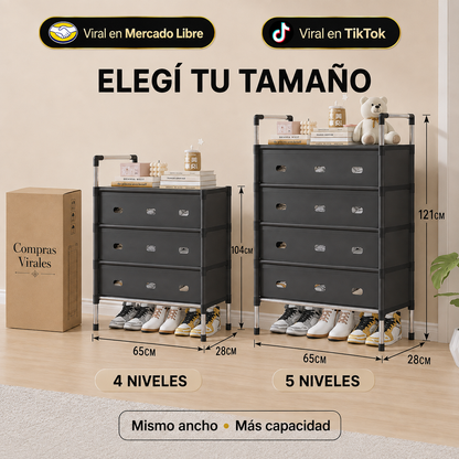 Zapatero Organizador Vertical Premium™ | 5 Niveles
