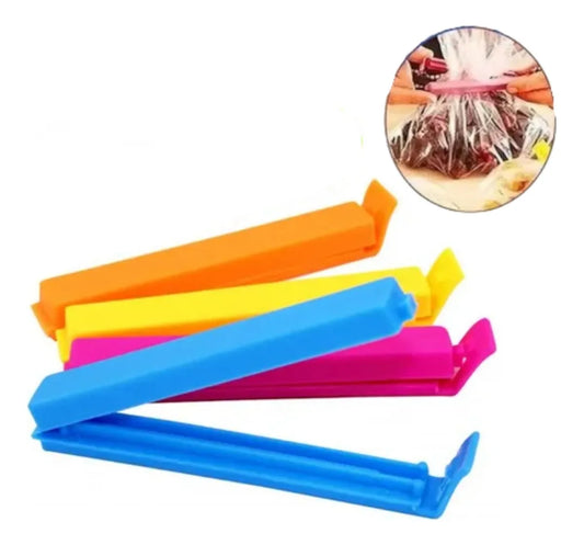 Broche Cierra Bolsa Hermético Clips Cocina Alimentos X4 Color
