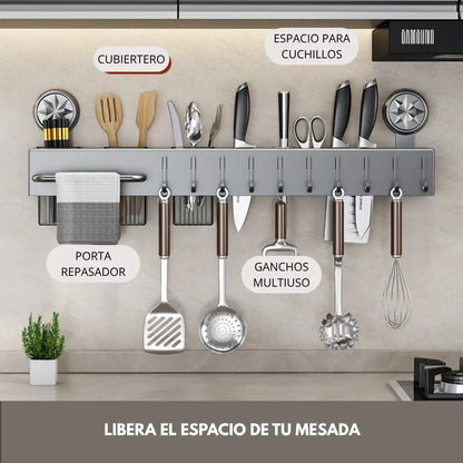 Organizador de Pared para Cuchillos y Cubiertos