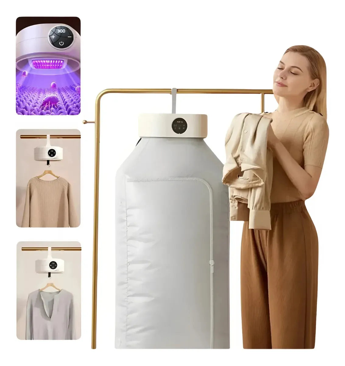 Secador De Ropa Colgante Portátil y Plegable Premium
