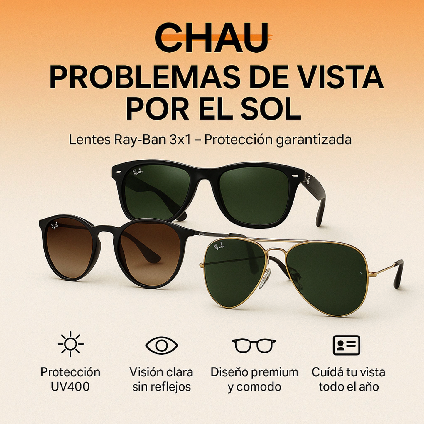3X1 LENTES RAY-BAN