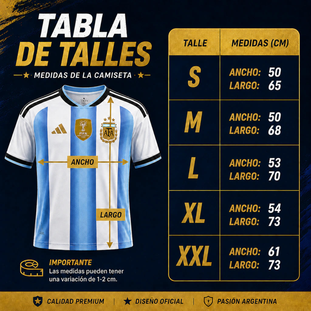 Camiseta Argentina Titular Sublimada