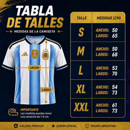 Camiseta Argentina Titular Sublimada