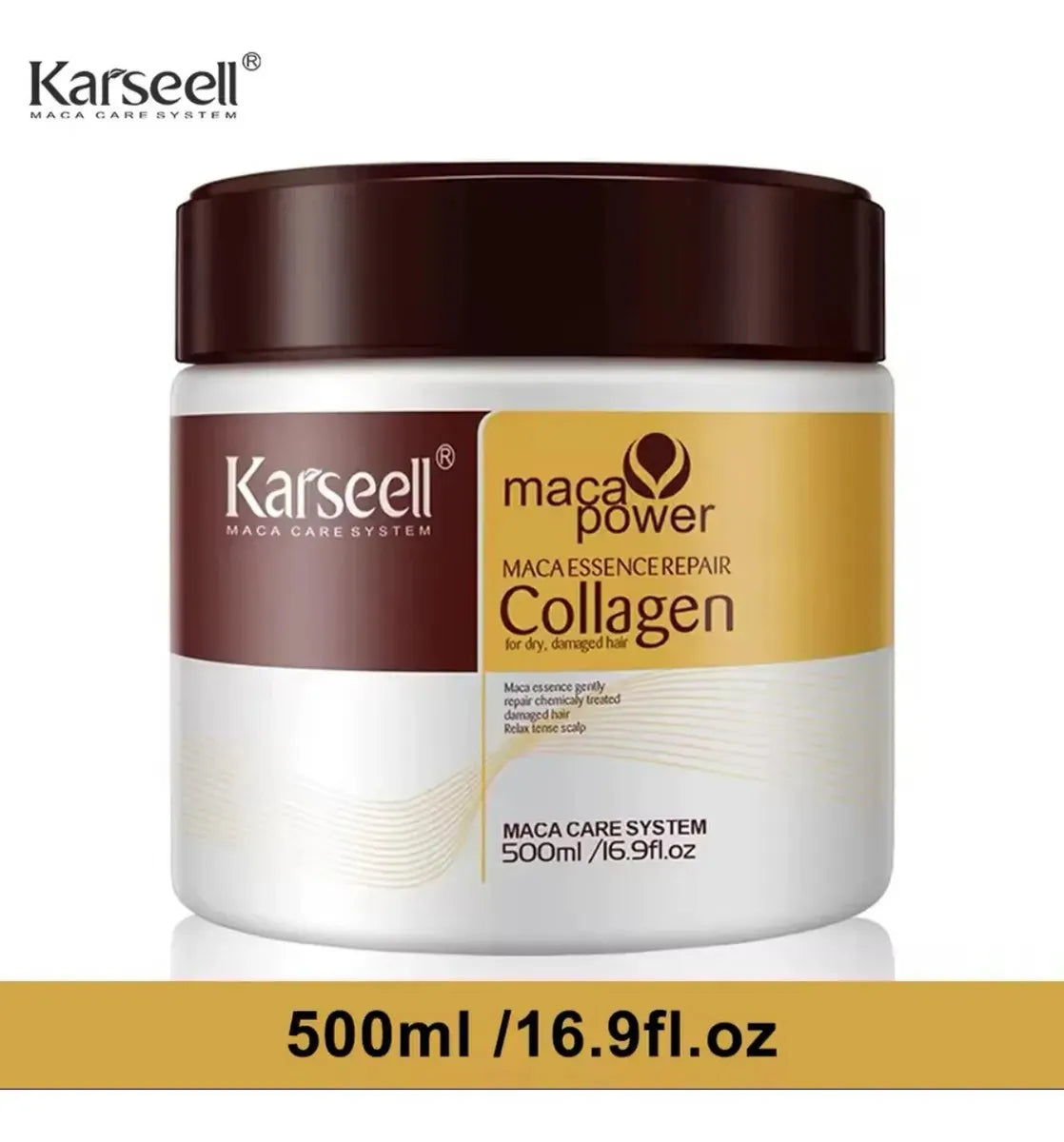 Karseell Repair Collagen 500 ml – Anti-Frizz + Brillo Inmediato (Original)