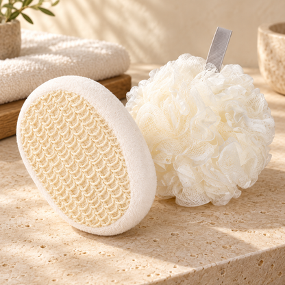 Set Ritual Spa x2 | Esponja Exfoliante + Esponja de Ducha