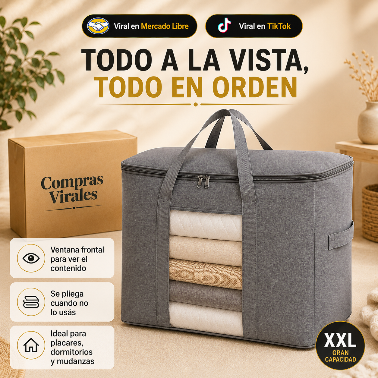 Organizador de ropa | Recupera la calma de ver tu casa limpia y ordenada