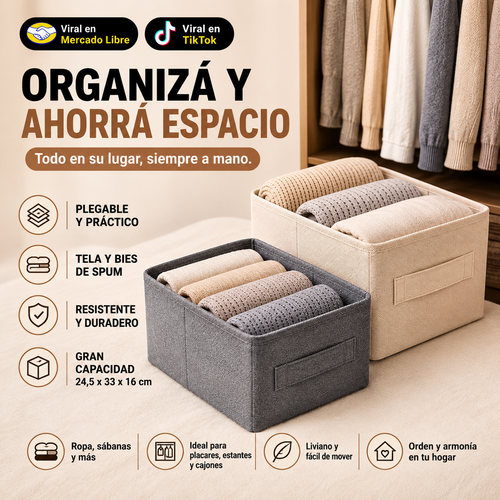 OFERTA SEMANAL | 3X1 Organizadores de Ropa Plegables
