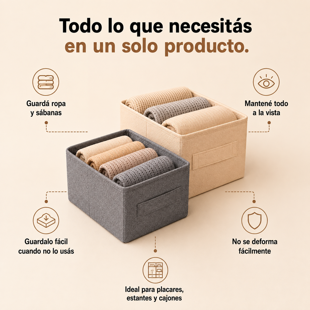 OFERTA SEMANAL | 3X1 Organizadores de Ropa Plegables