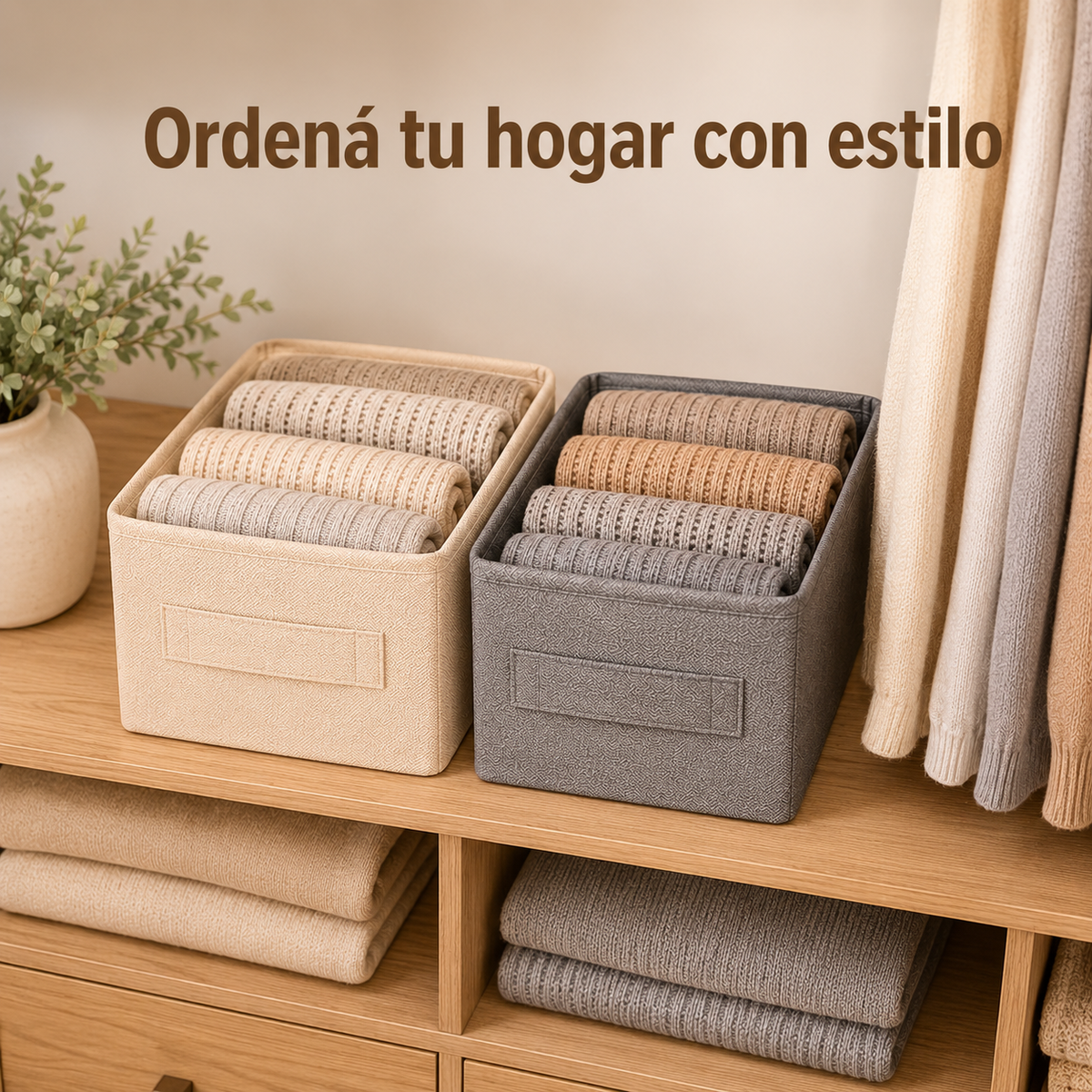 OFERTA SEMANAL | 3X1 Organizadores de Ropa Plegables