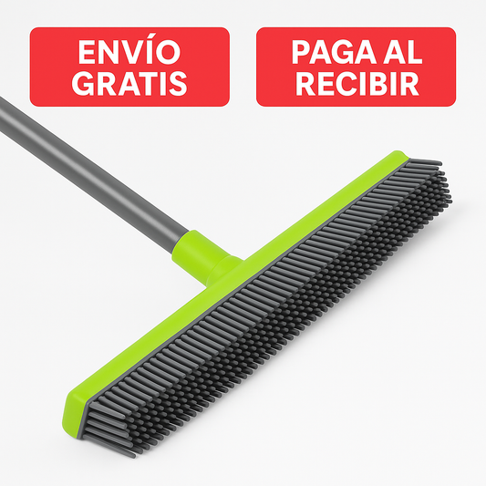 Broomo™ Escoba Atrapa Pelos para Alfombras – Adiós Pelos de Mascotas en Segundos 🧹🐾