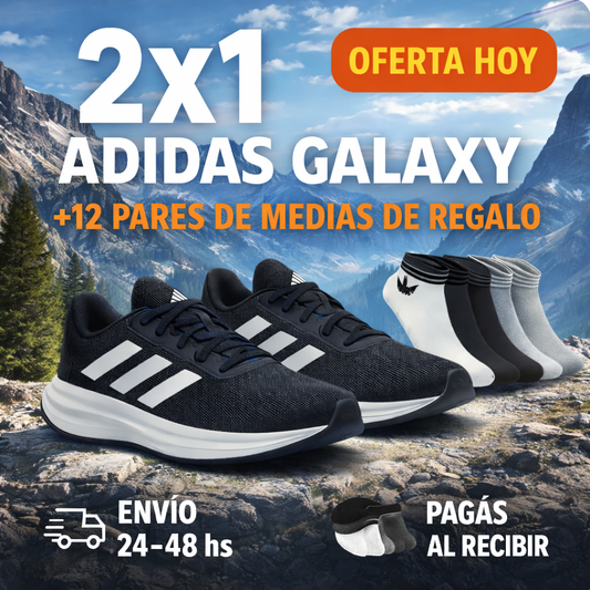 OFERTA 2x1: 2 PARES DE ZAPATILLAS GALAXY + 12 MEDIAS DE REGALO