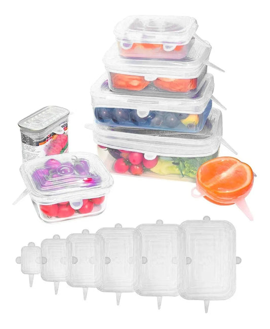 Tapas Silicona Set Reutilizable Ajustable Libercam