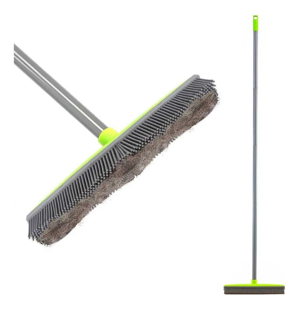 Broomo™ Escoba Atrapa Pelos para Alfombras – Adiós Pelos de Mascotas en Segundos 🧹🐾