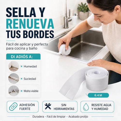 ¿Cansado de limpiar esos bordes dañados y que siempre vuelvan a verse sucios?