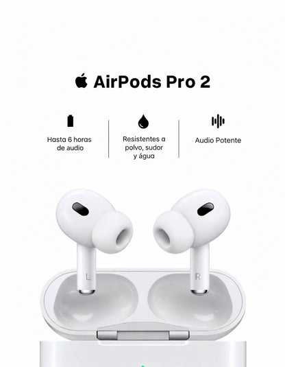 Promo 2x1 | AirPods PRO 2 AAA+ (Cancelación de ruido)
