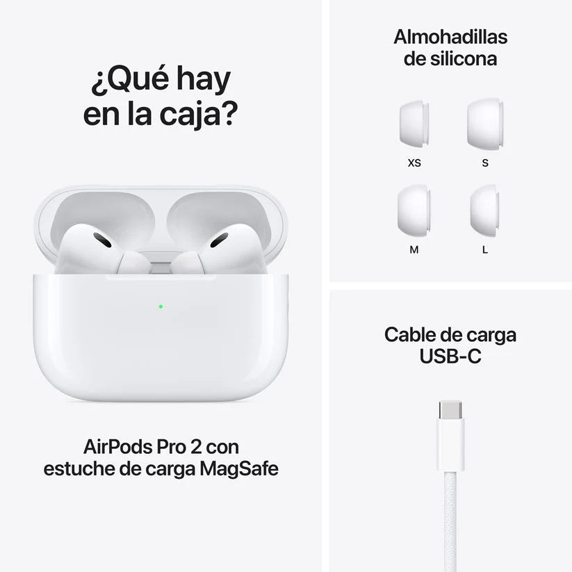 Promo 2x1 | AirPods PRO 2 AAA+ (Cancelación de ruido)