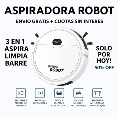 Aspiradora Robot 3 en 1 - 50% OFF ESTA SEMANA